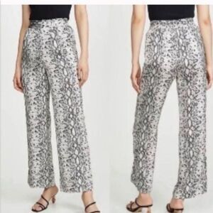 Good American Python Snake Print Wide Leg Pants High Rise New 2 4 S